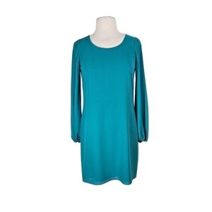 Belle Badgley Mischka Teal Shift Dress